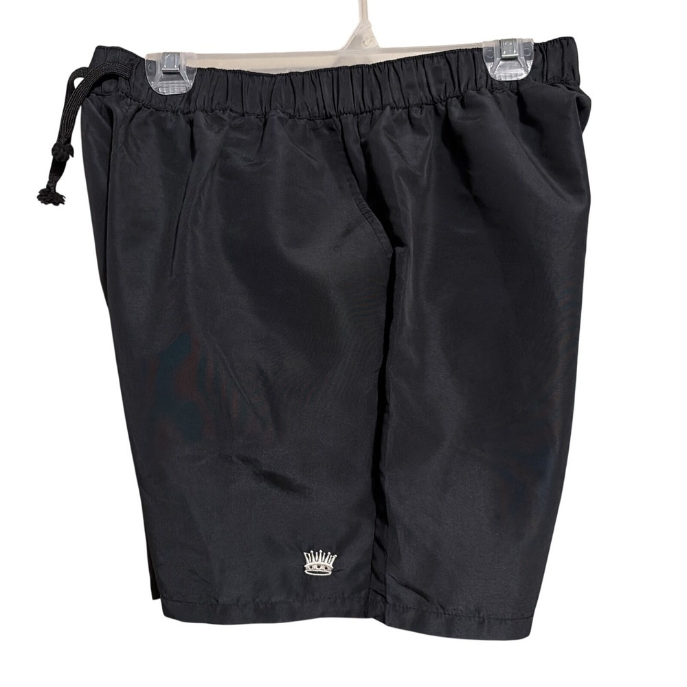 Super Massive Men's Shorts Large Rave Black with Embroidered Crown CA07043